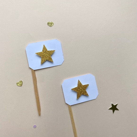 Festa Princesa - Kit Mini Topper 10 Unidades