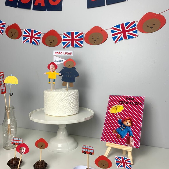 Festa Urso Paddington - Kit Papelaria