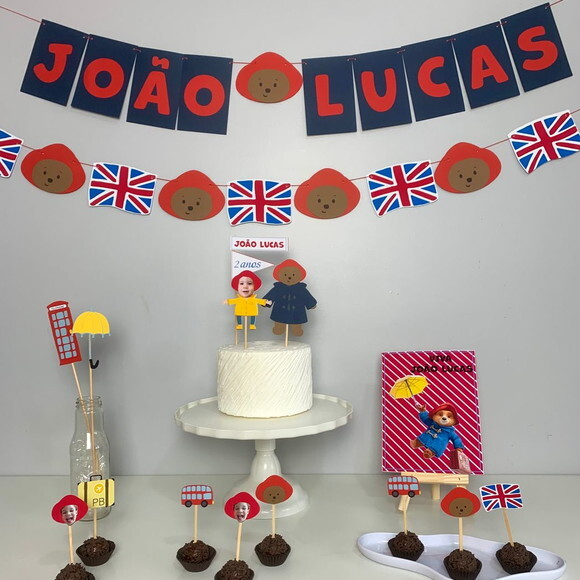 Festa Urso Paddington - Kit Papelaria