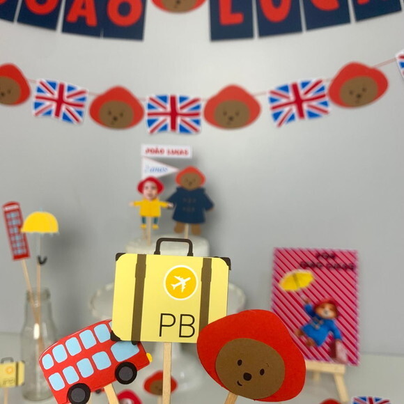 Festa Urso Paddington - Kit Papelaria