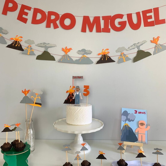 Festa Vulcão - Kit Papelaria