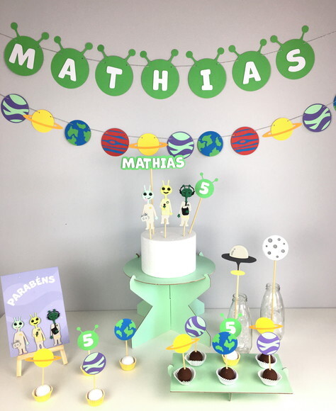 Kit Alien Tv - Papelaria para Festa