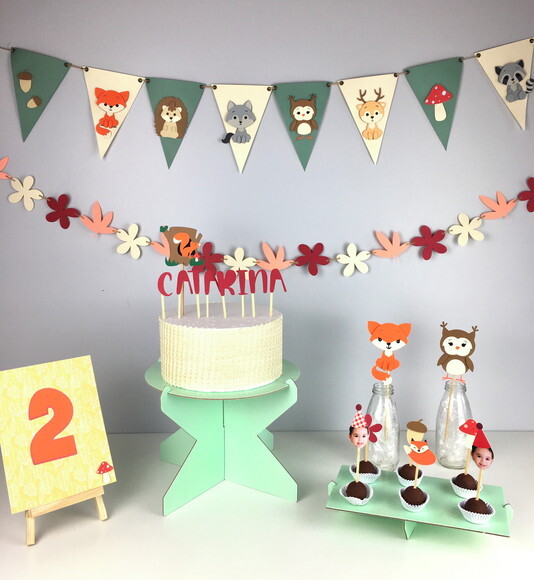 Kit Animais Bosque - Papelaria para Festa