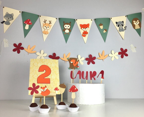 Kit Animais Bosque - Papelaria para Festa