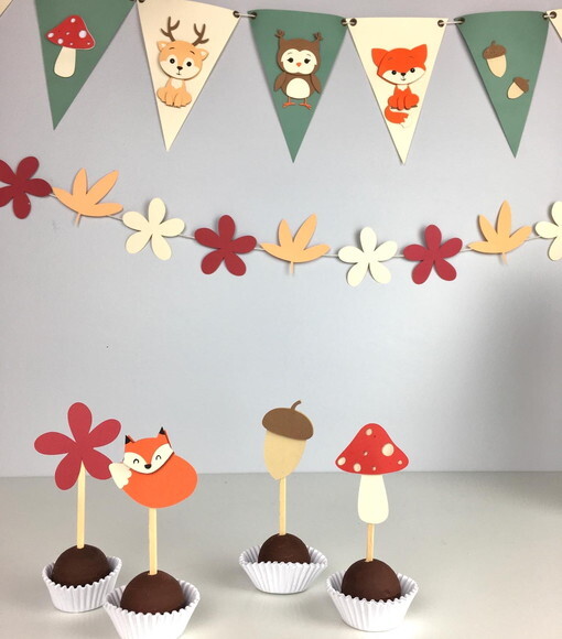 Kit Animais Bosque - Papelaria para Festa