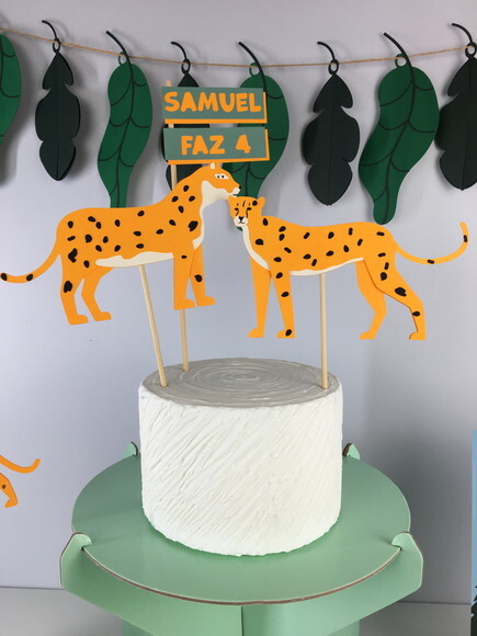 Kit Animais Selvagens - Papelaria para Festa