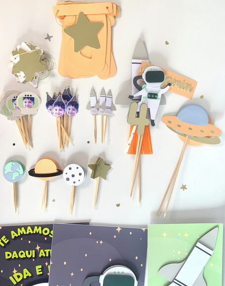 Kit Astronauta - Papelaria para Festa