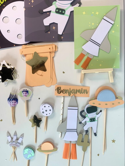 Kit Astronauta - Papelaria para Festa