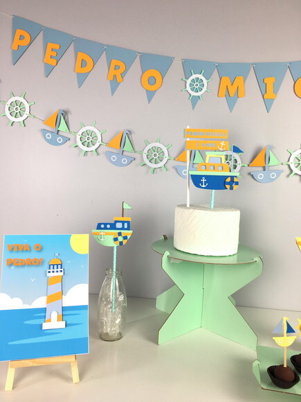 Kit Barcos - Papelaria para Festa