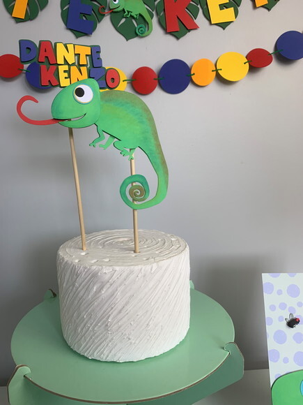 Kit Camaleão - Papelaria para Festa