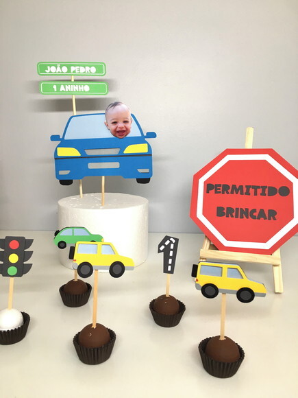 Kit Carros - Papelaria para Festa