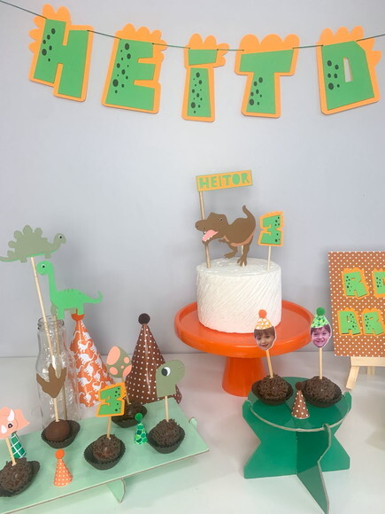 Kit Festa Dinossauros - Kit Papelaria