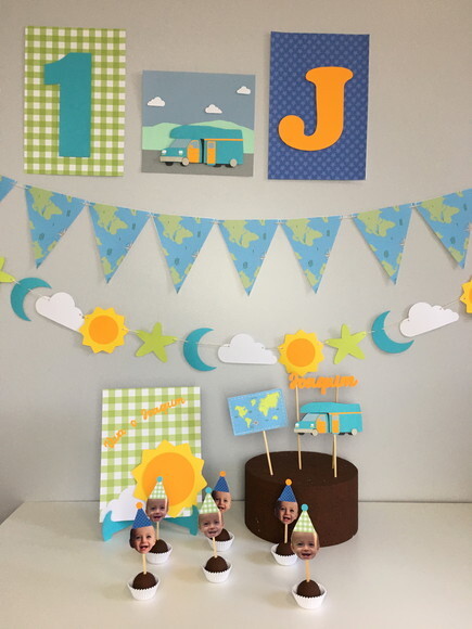 Kit Festa Motorhome - Papelaria para Festa