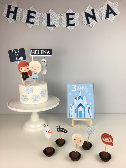 Kit Frozen - Papelaria para Festa