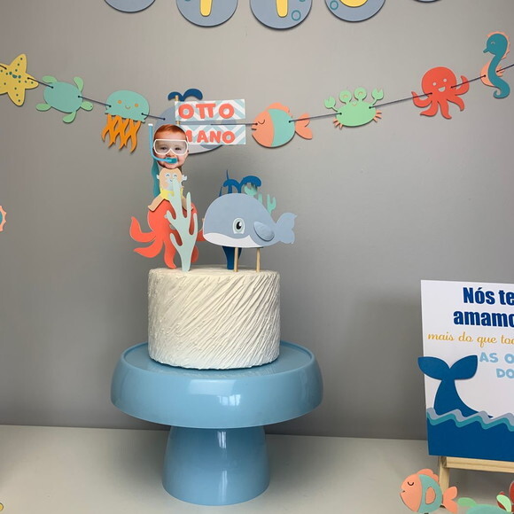 Kit Fundo do Mar - Papelaria para Festa