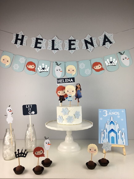 Kit Frozen - Papelaria para Festa