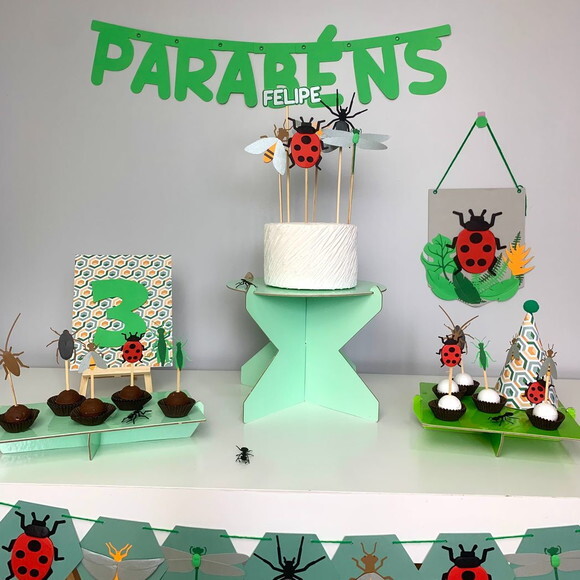 Kit Insetos - Papelaria para Festa