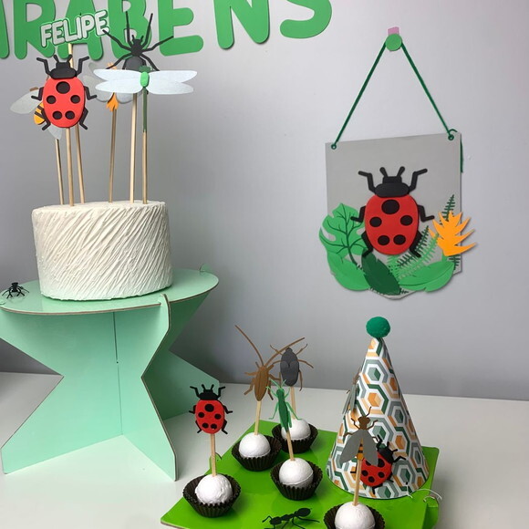 Kit Insetos - Papelaria para Festa