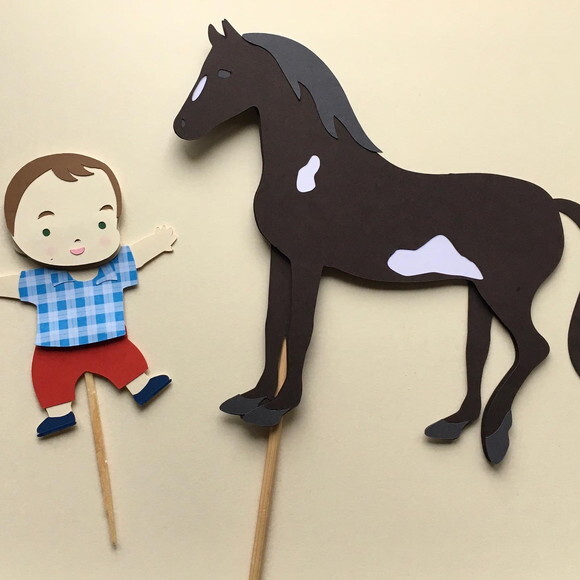 Kit Galinha e Cavalo - Papelaria para Festa