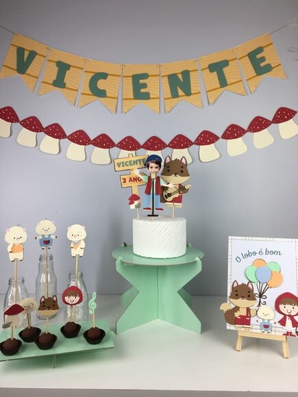 Kit Lobo Bom - Papelaria para Festa