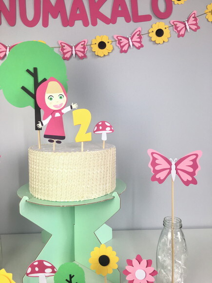 Kit Marsha e o Urso - Papelaria para Festa