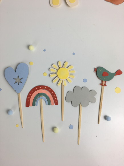 Kit Raio de Sol com Rostinhos - Papelaria para Festa