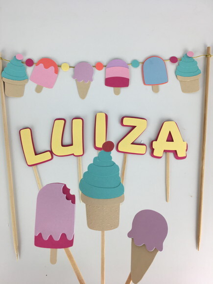 Kit Sorvete - Papelaria para Festa