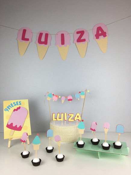 Kit Sorvete - Papelaria para Festa