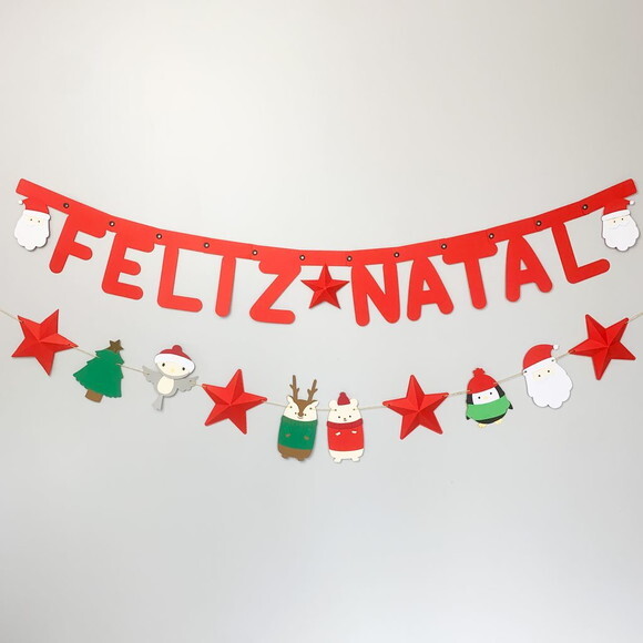 Kit Varal Decorativo Natal