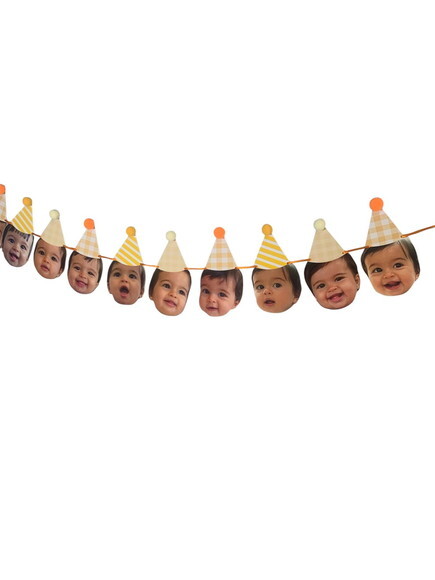 Varal com 12 Rostinhos - Papelaria para Festa
