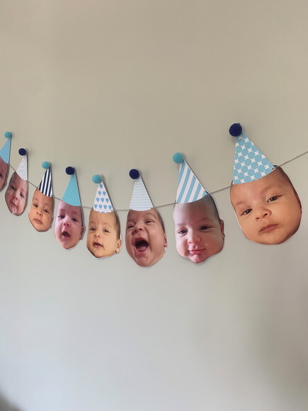 Varal 8 Rostinhos - Papelaria para Festa