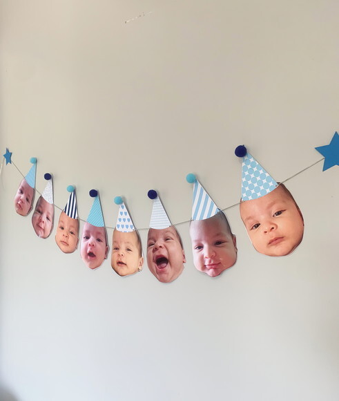 Varal 8 Rostinhos - Papelaria para Festa