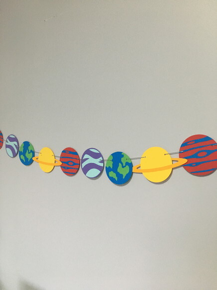 Varal Decorativo Planetas - Papelaria para Festa