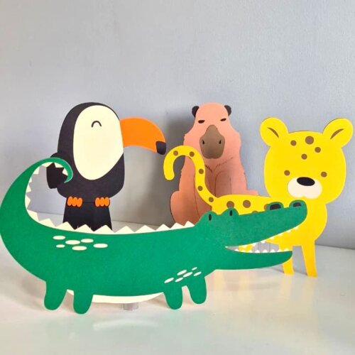 Kit Festa Fauna Brasileira - Papelaria