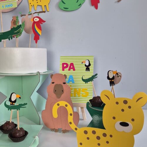 Kit Festa Fauna Brasileira - Papelaria