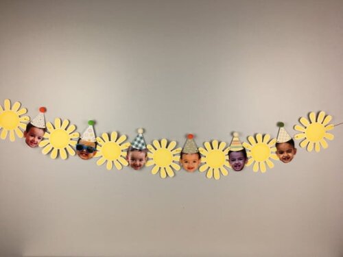 Bandeirola Rostinhos e Sol - Papelaria para Festa