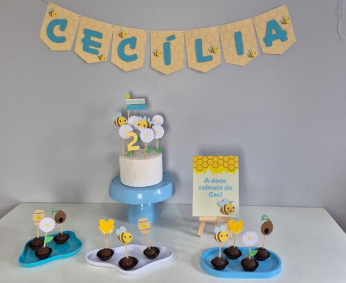 Festa Abelhinha - Kit Papelaria