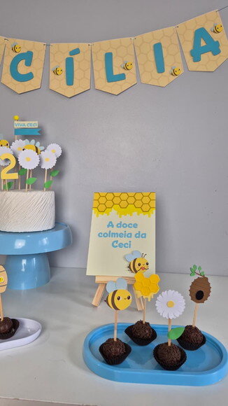 Festa Abelhinha - Kit Papelaria