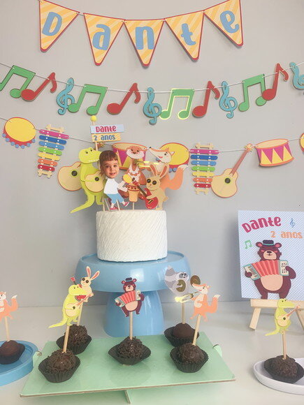 Festa Banda Bichos - Kit Festinha Papelaria para Festa