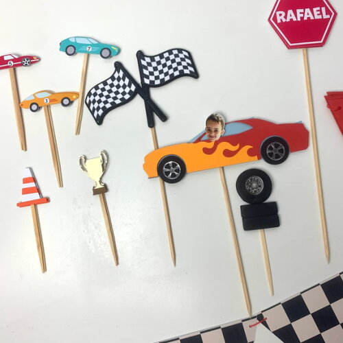 Festa Carrinho de Corrida - Kit Papelaria