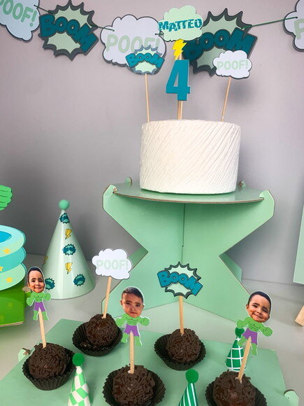 Festa Hulk - Kit Papelaria