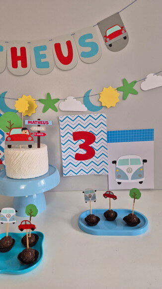 Festa Kombi e Fusca - Kit Papelaria