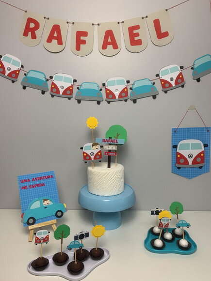 Festa Kombi e Fusca - Kit Papelaria