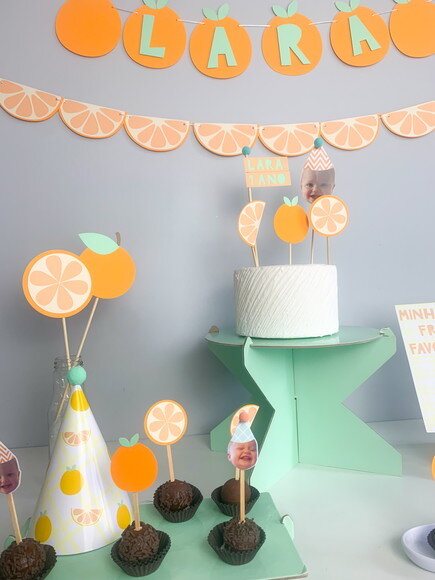 Festa Laranja - Kit Papelaria