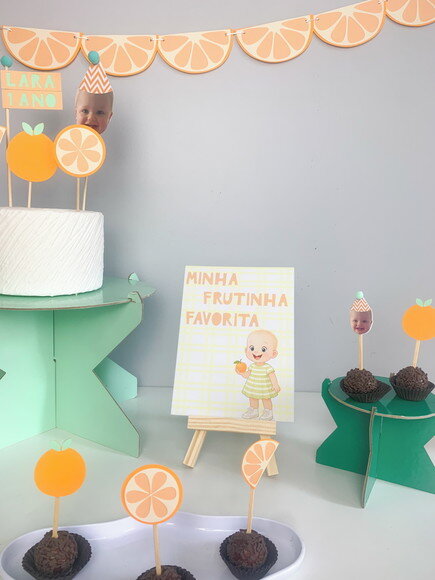 Festa Laranja - Kit Papelaria