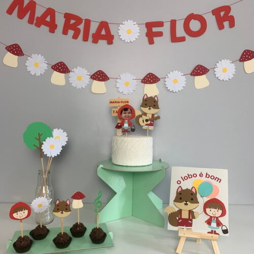 Festa Lobo Bom e Chapeuzinho Vermelho - Kit Papelaria