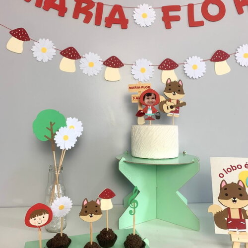 Festa Lobo Bom e Chapeuzinho Vermelho - Kit Papelaria
