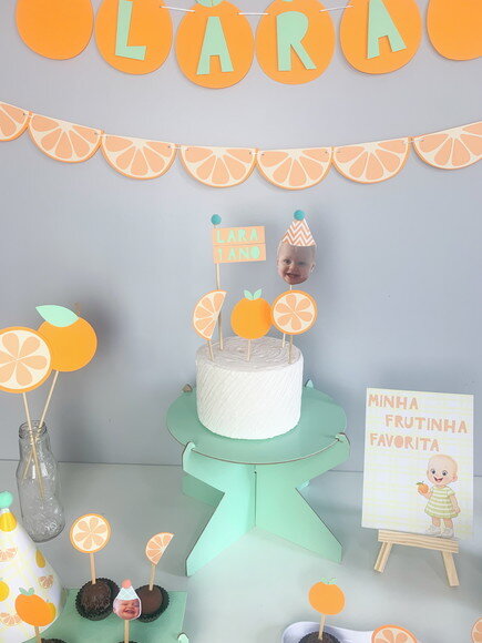Festa Laranja - Kit Papelaria