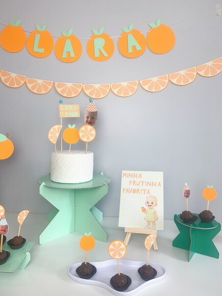 Festa Laranja - Kit Papelaria