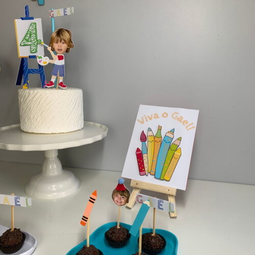 Festa Pequeno Artista - Kit Papelaria